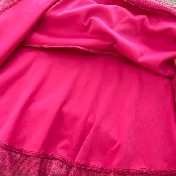 Vintage y2k 2000s Hot pink stretchy circle pull on mini skirt small - Picture 3 of 7